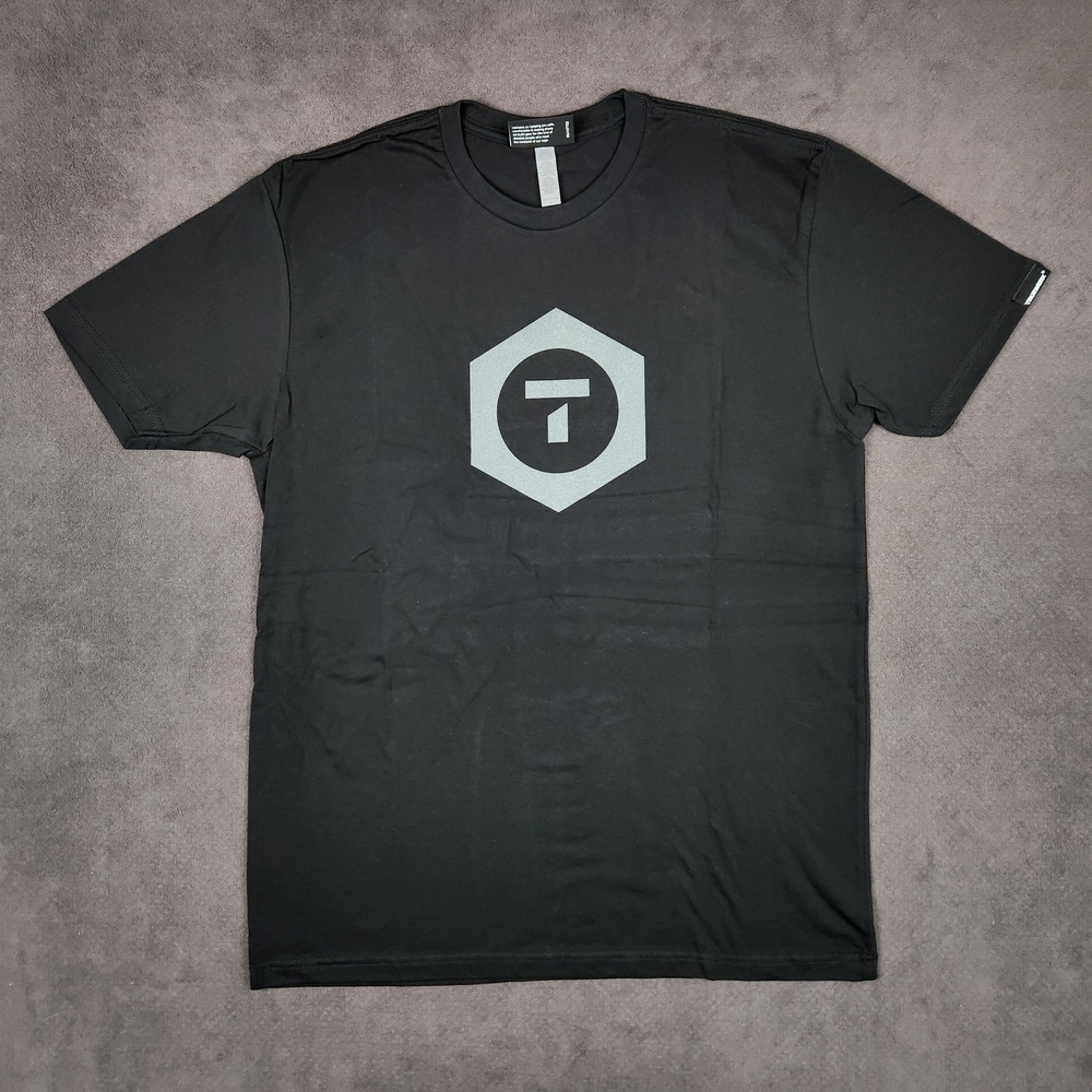 Truewerk Logo Shirt Womens Large Black Graphic‎ Short Sleeve WerkTee NEW